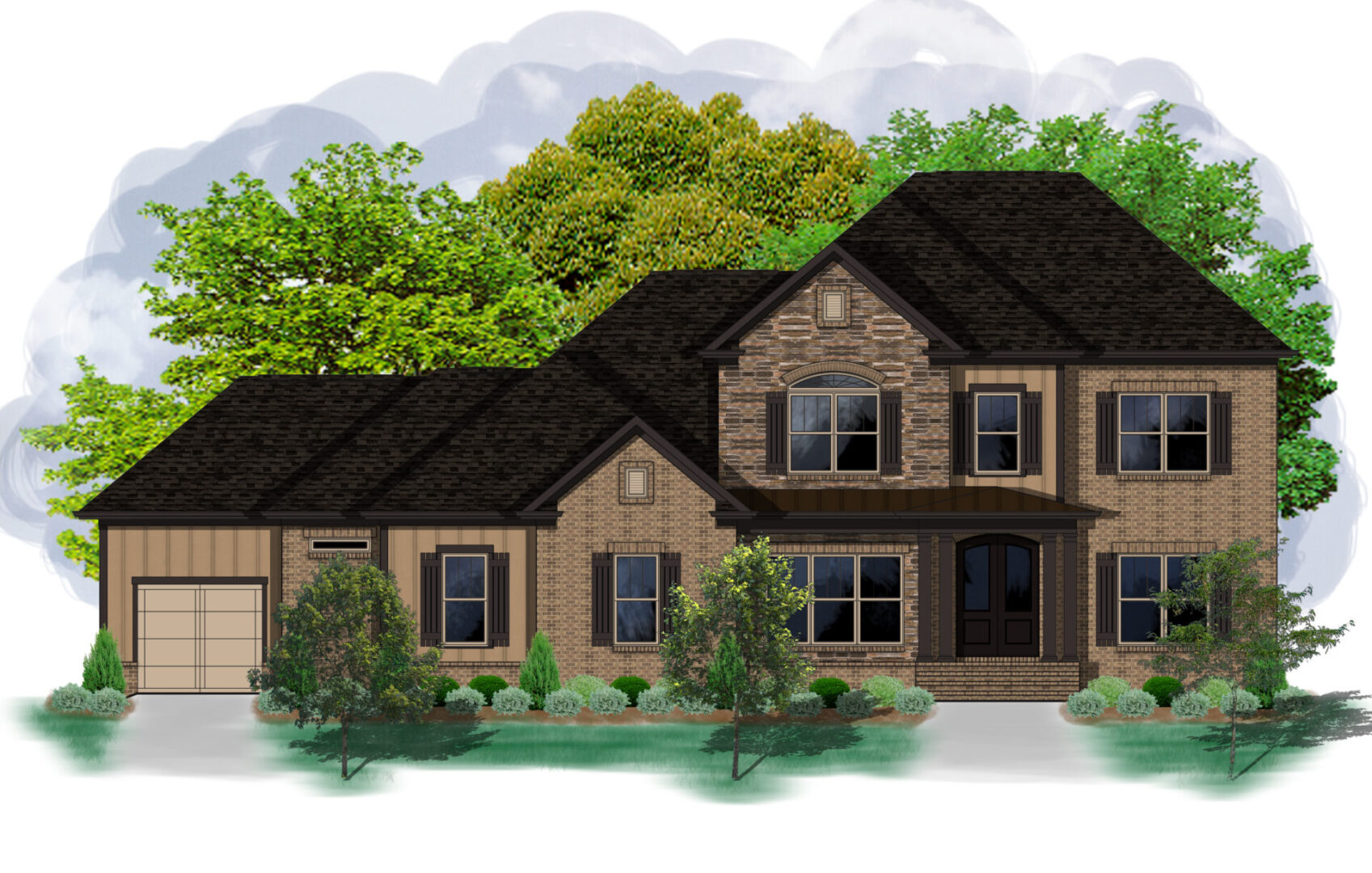 Brittany-a-Front Elevation - Marketing